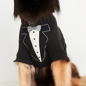 Old Navy Microfleece Critter Sweater Hoodie New Year's Tuxedo L